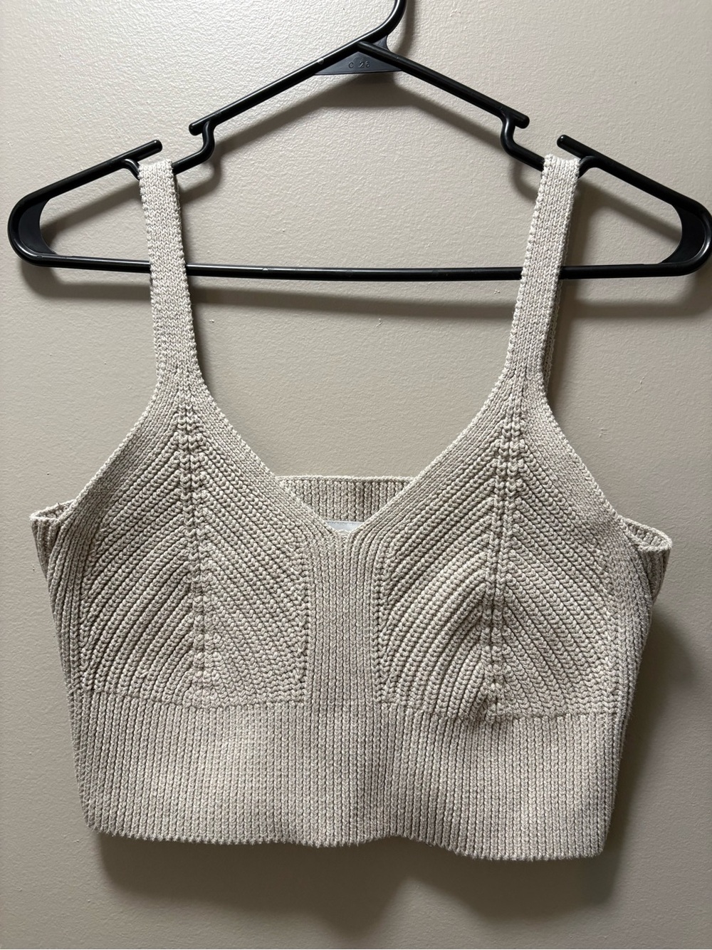 Pistola Cream Knit Rib Bralette
